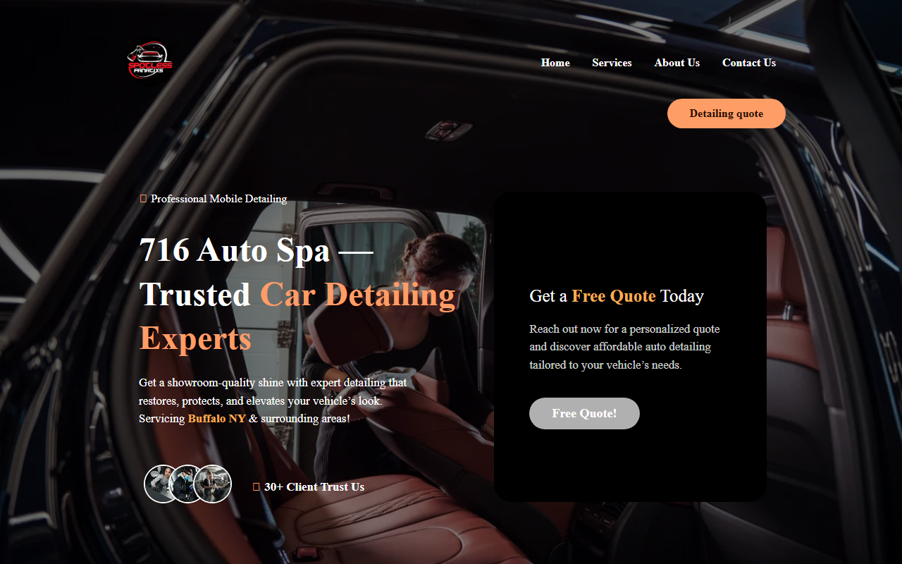 716-autospa.com screenshot