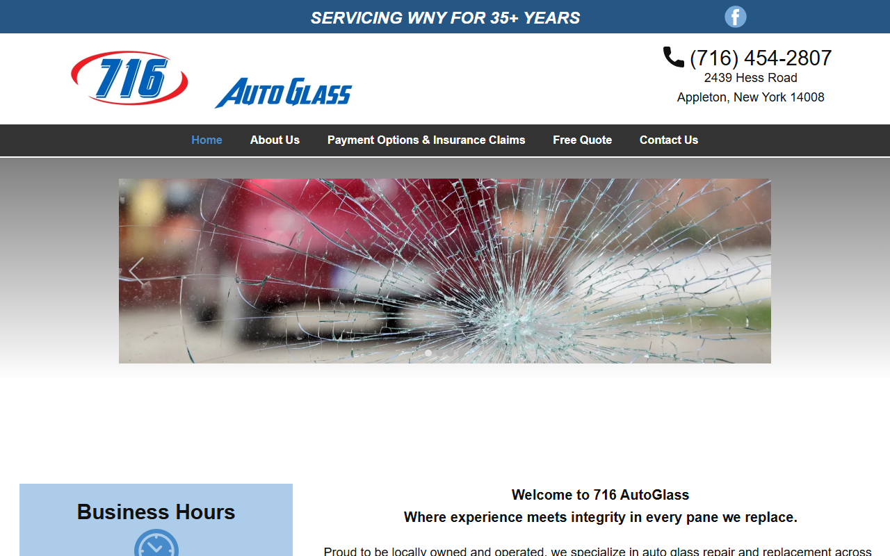 716autoglass.com screenshot