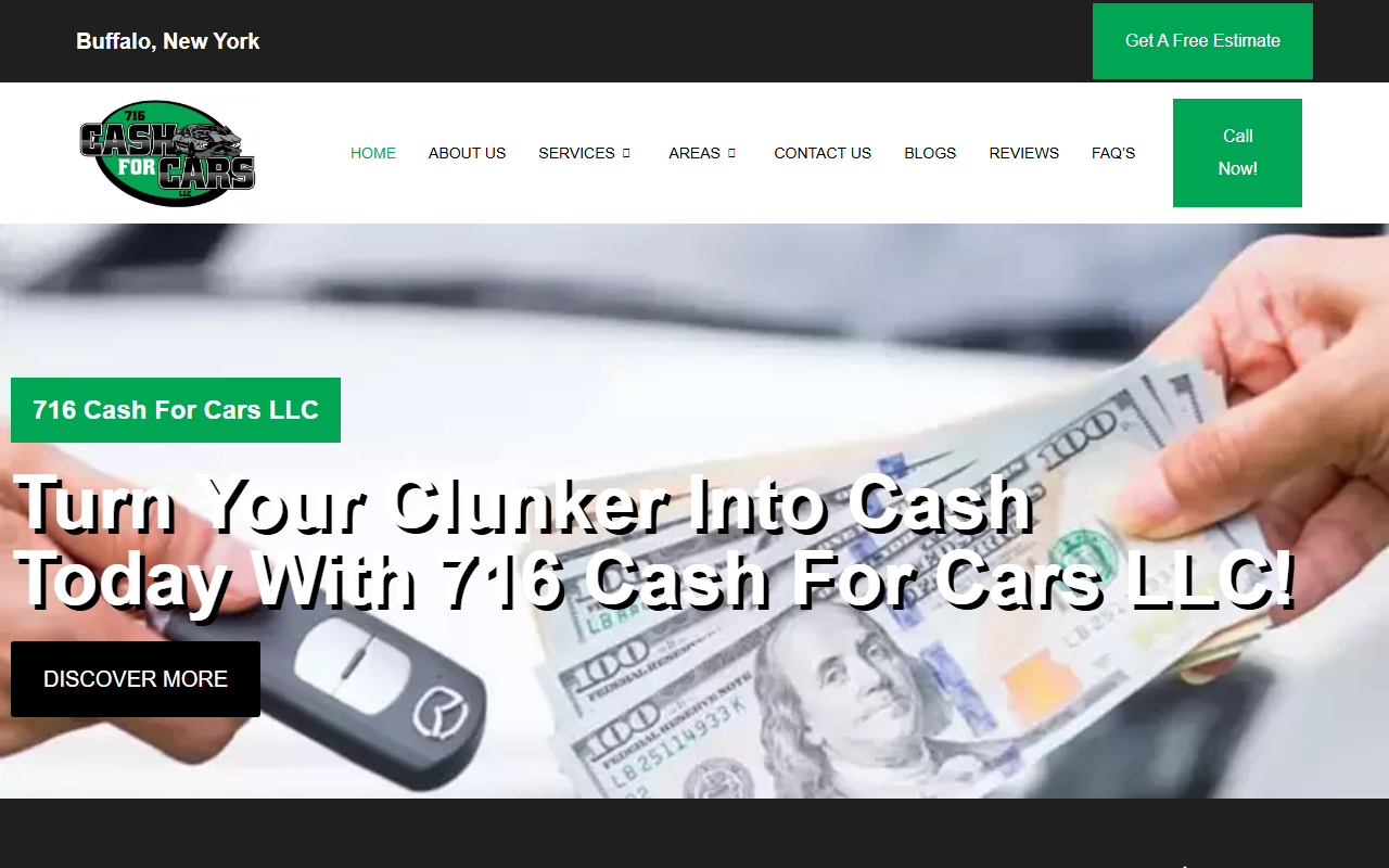 716cashforcars.com screenshot