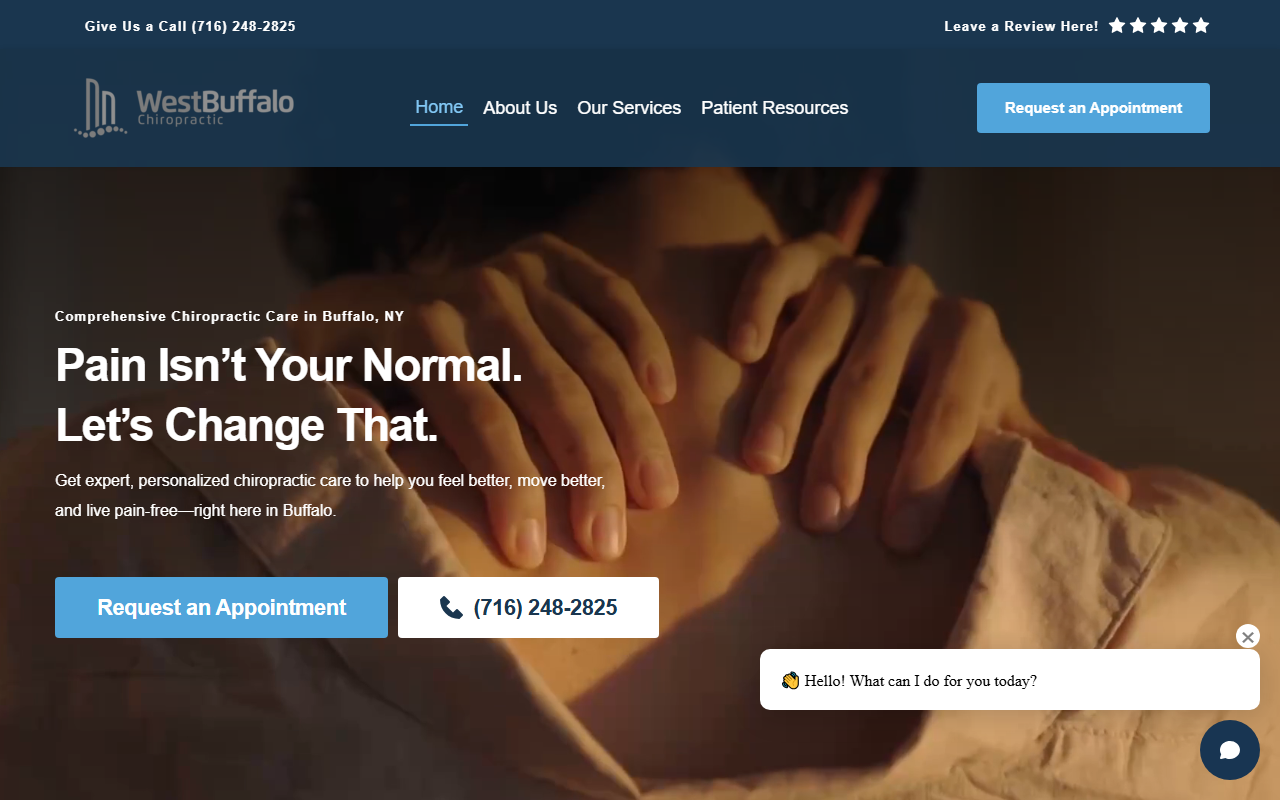 716chiropractic.com screenshot