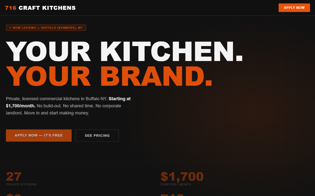 716craftkitchens.com screenshot