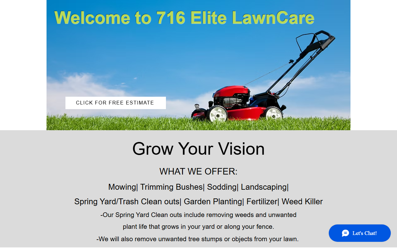 716elitelawncare.com screenshot