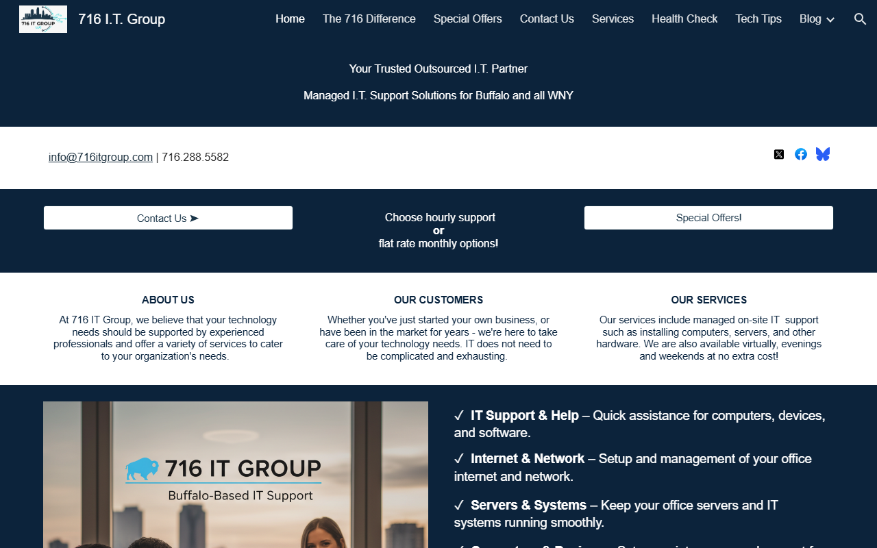 716itgroup.com screenshot