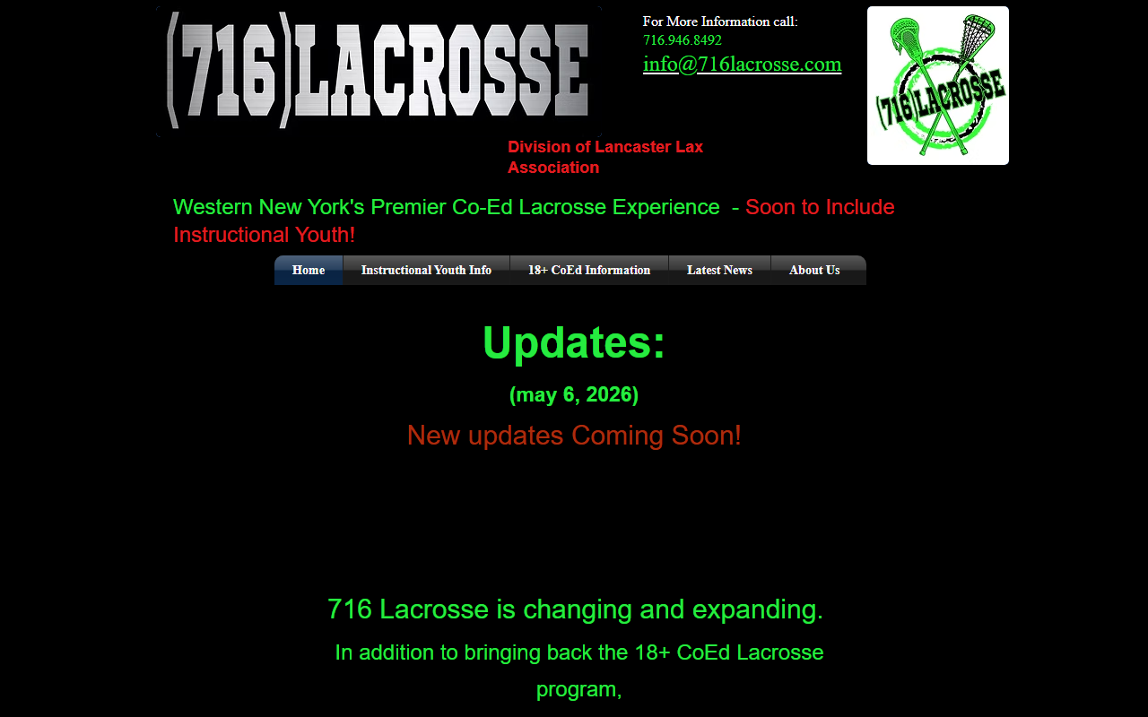 716lacrosse.com screenshot