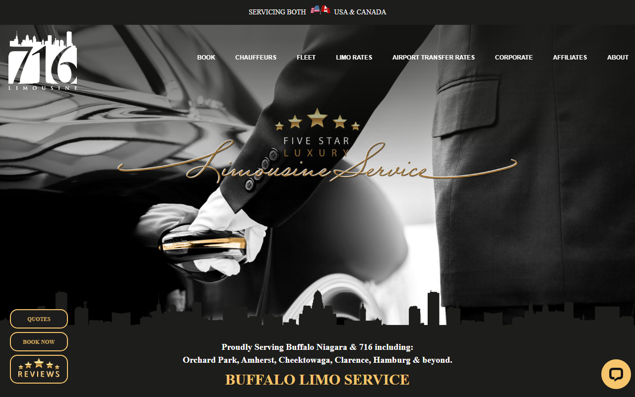 716limousine.com screenshot