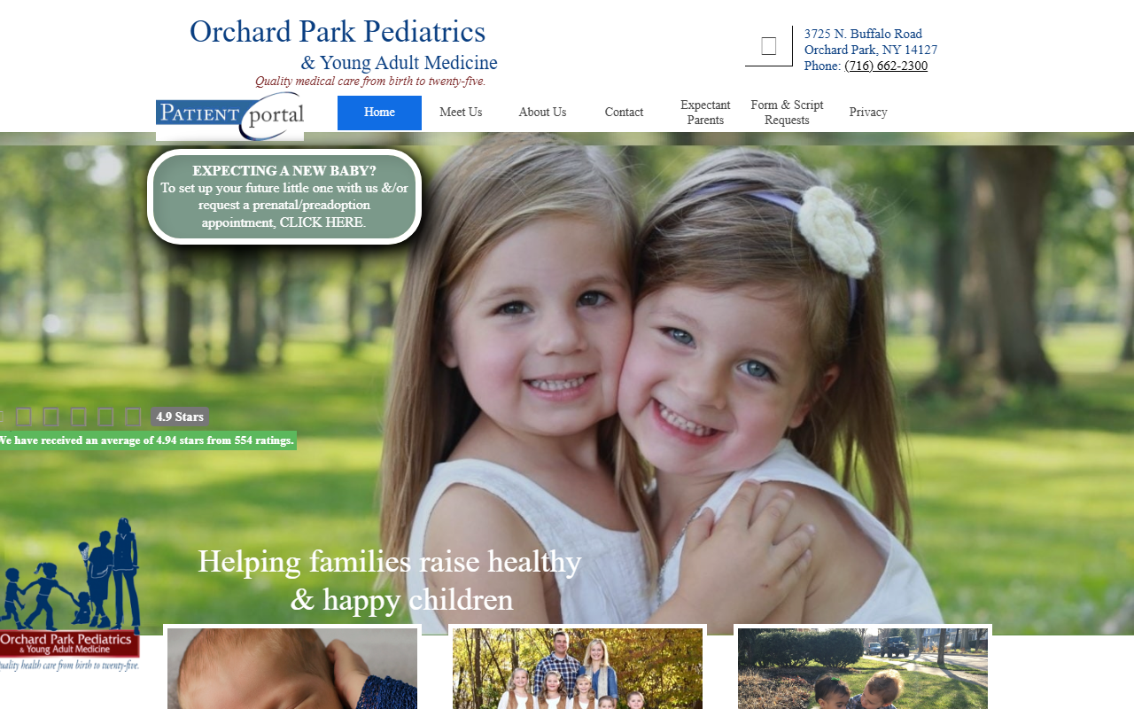 716pediatrics.com screenshot