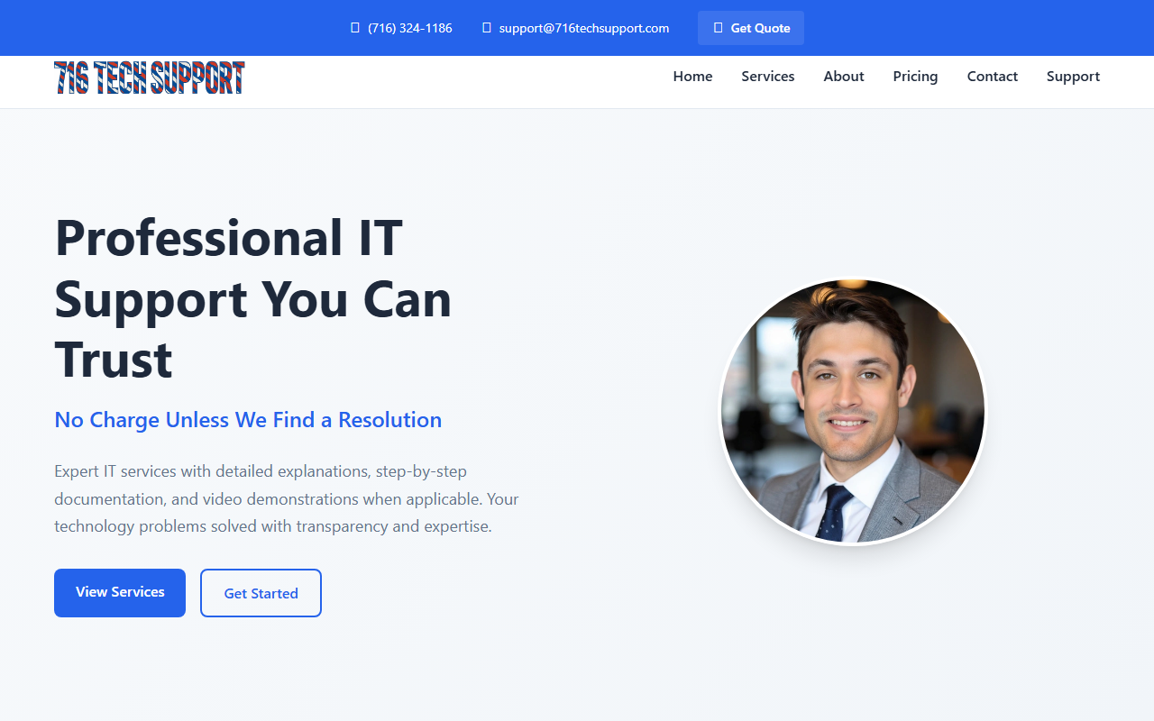 716techsupport.com screenshot