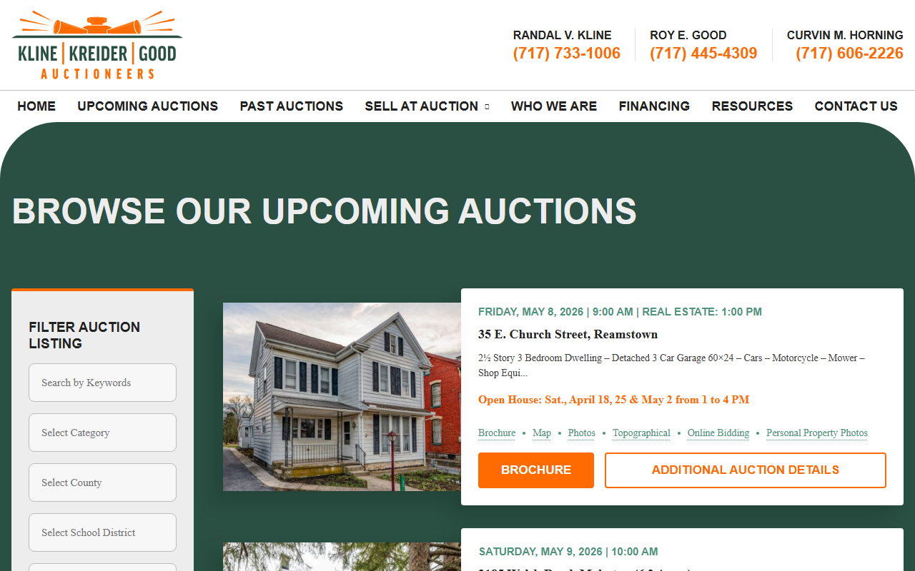 717auction.com screenshot