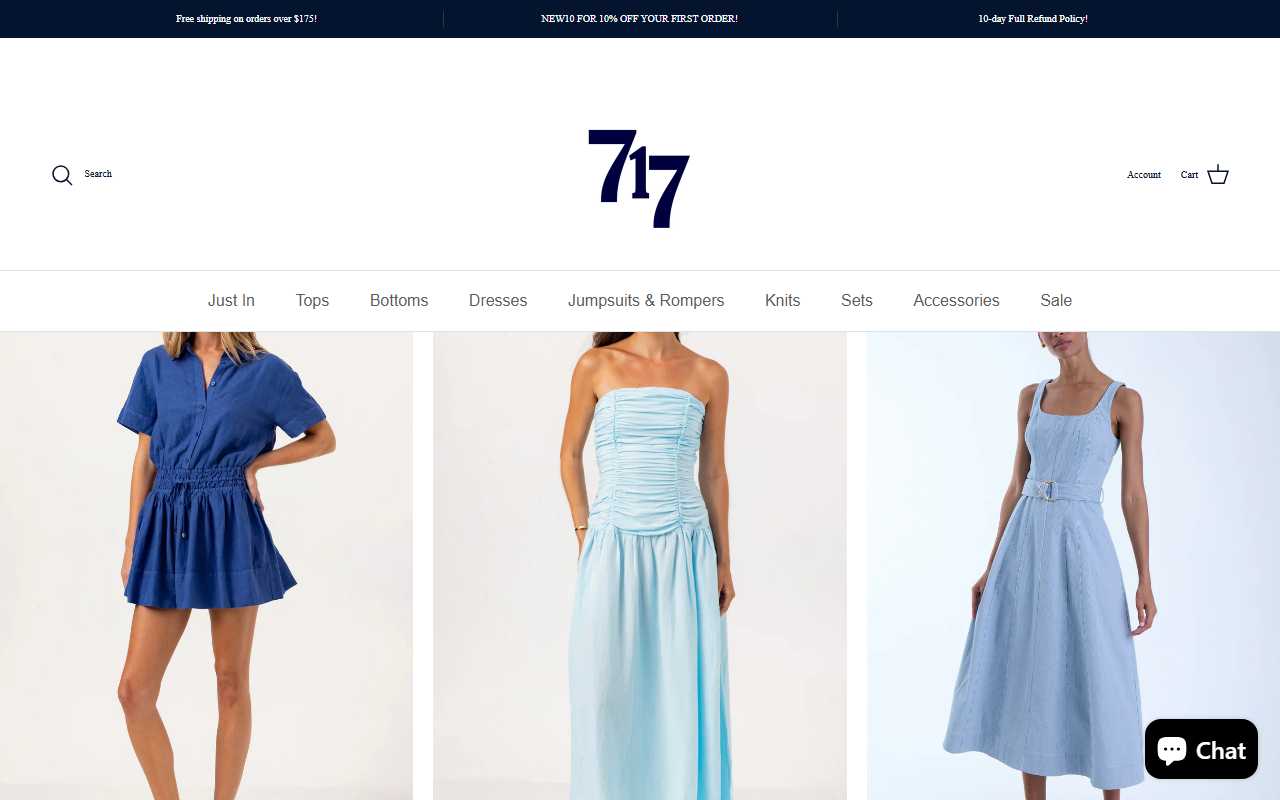 717boutique.com screenshot