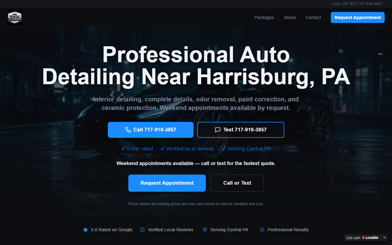 717detailing.com screenshot