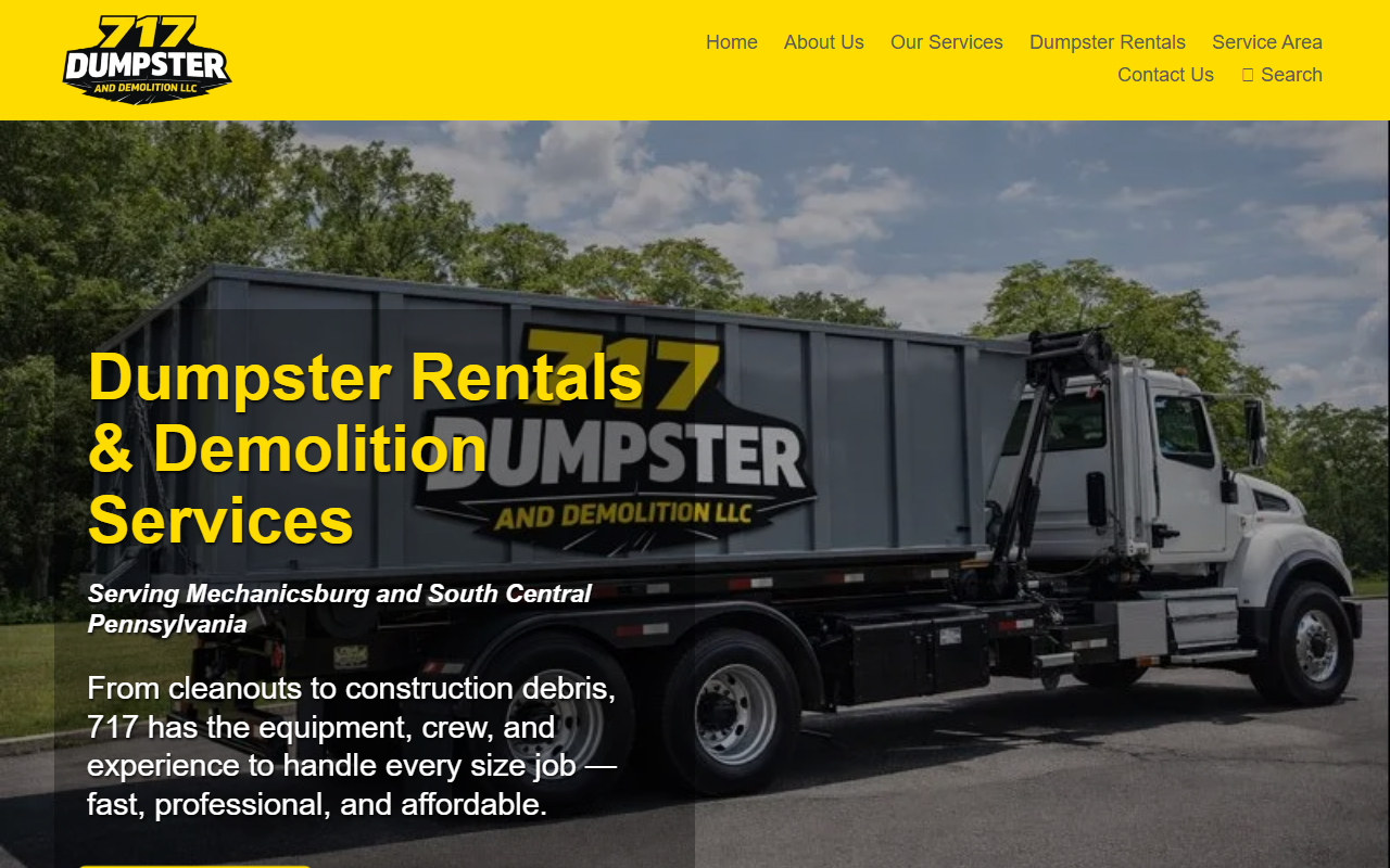 717dumpster.com screenshot