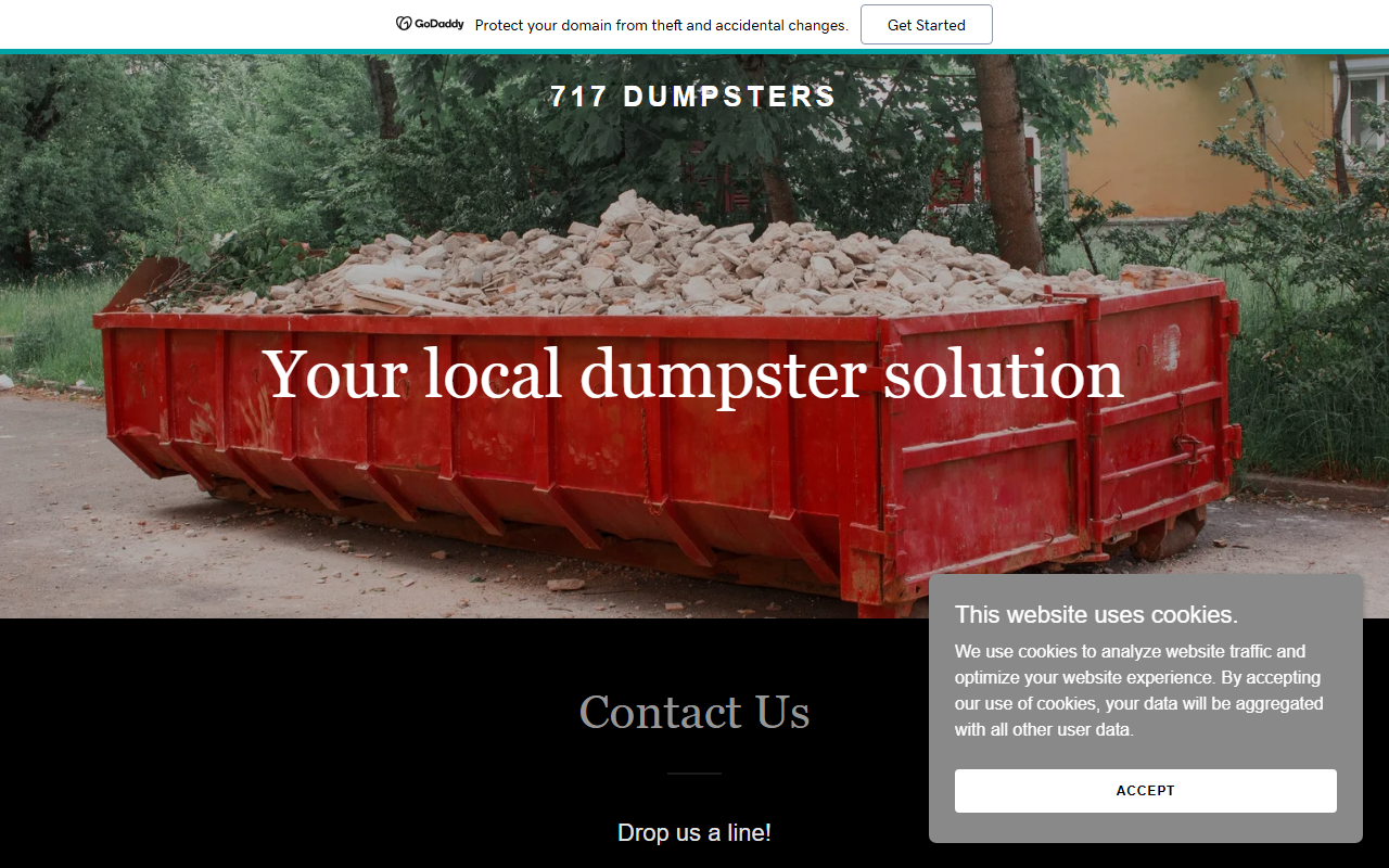 717dumpsters.com screenshot