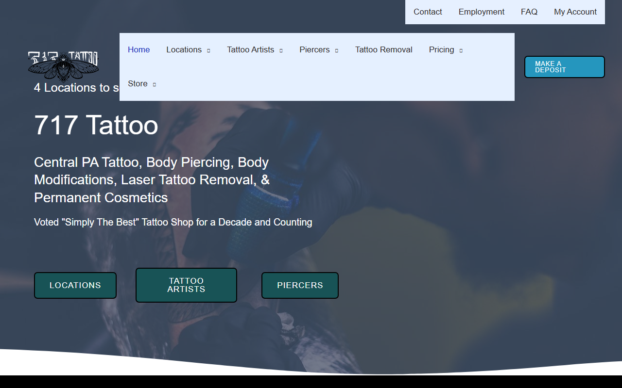 717tattoos.com screenshot