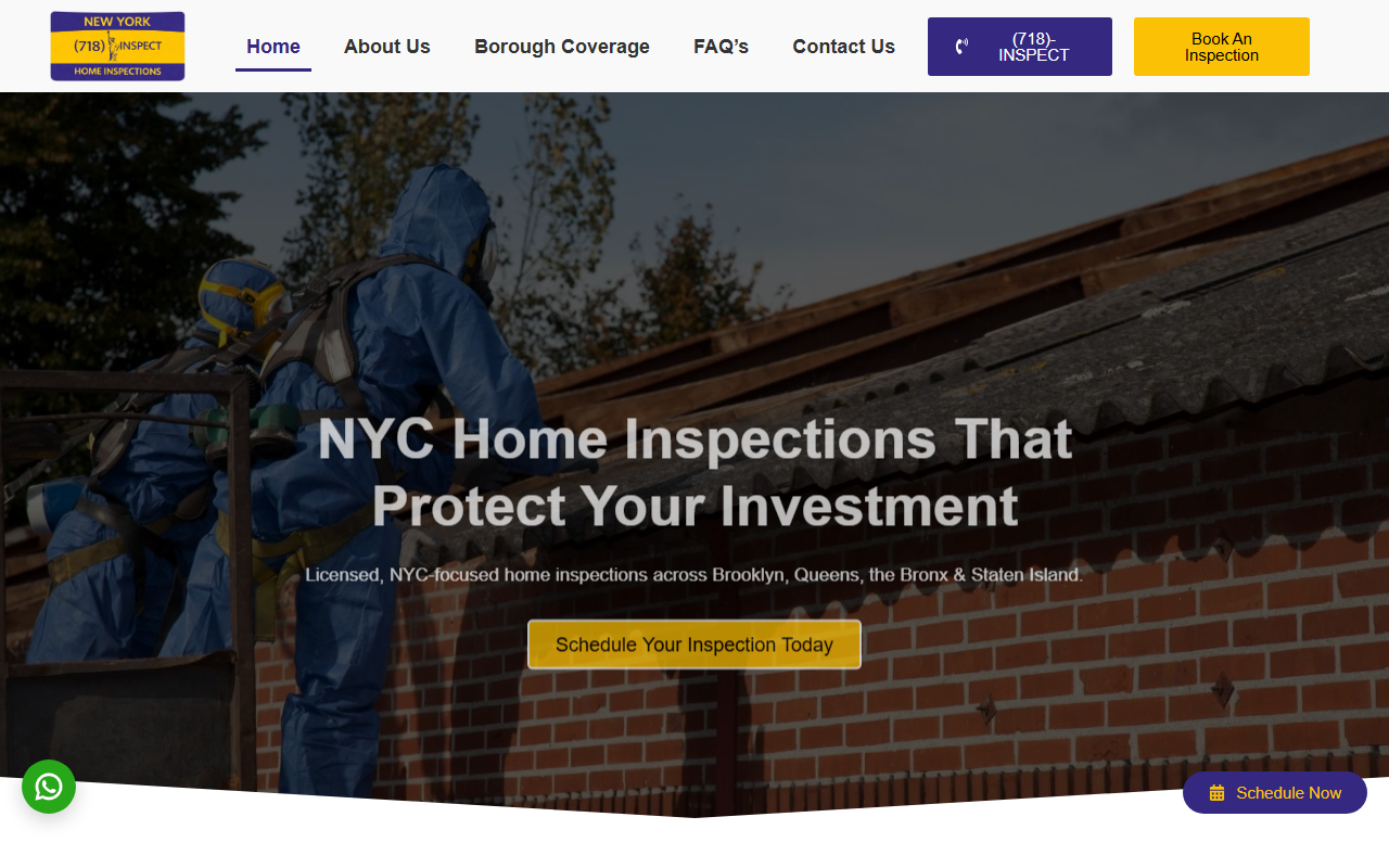718-inspect.com screenshot