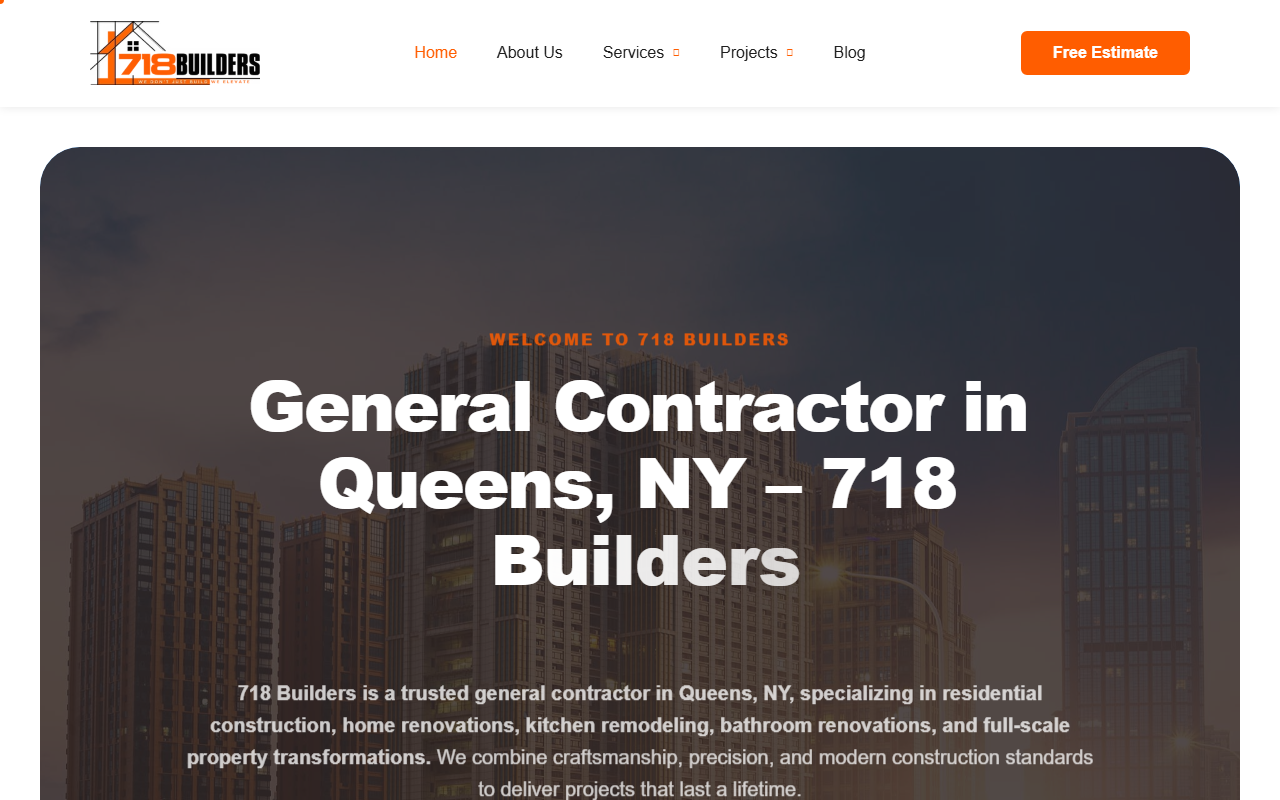 718builders.com screenshot