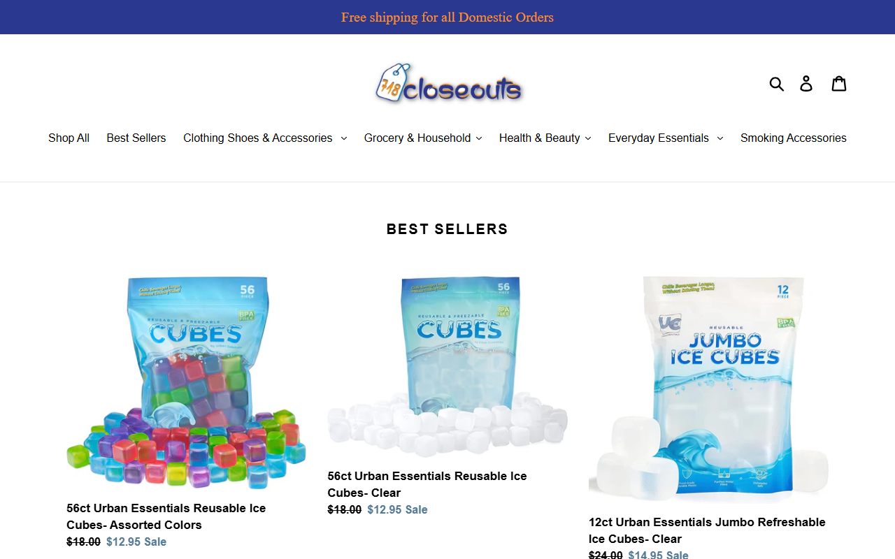 718closeouts.com screenshot