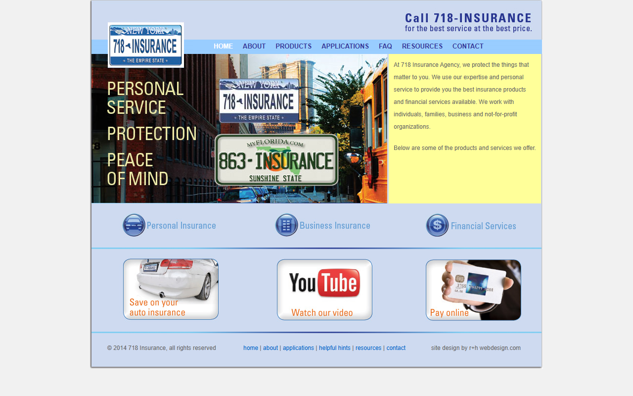 718insurance.com screenshot