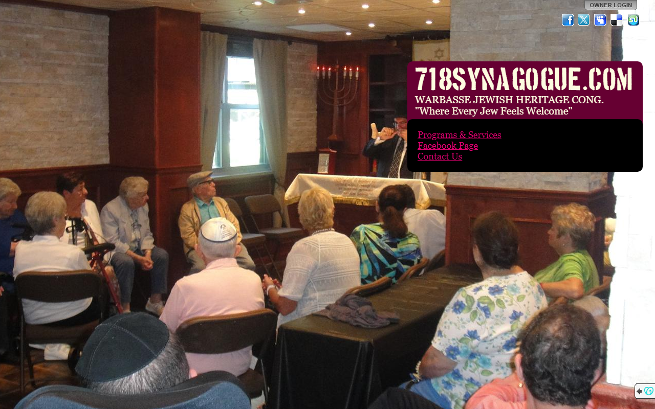 718synagogue.com screenshot