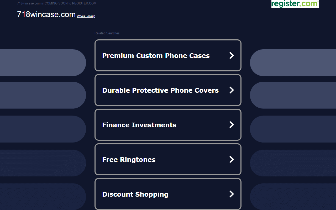 718wincase.com screenshot