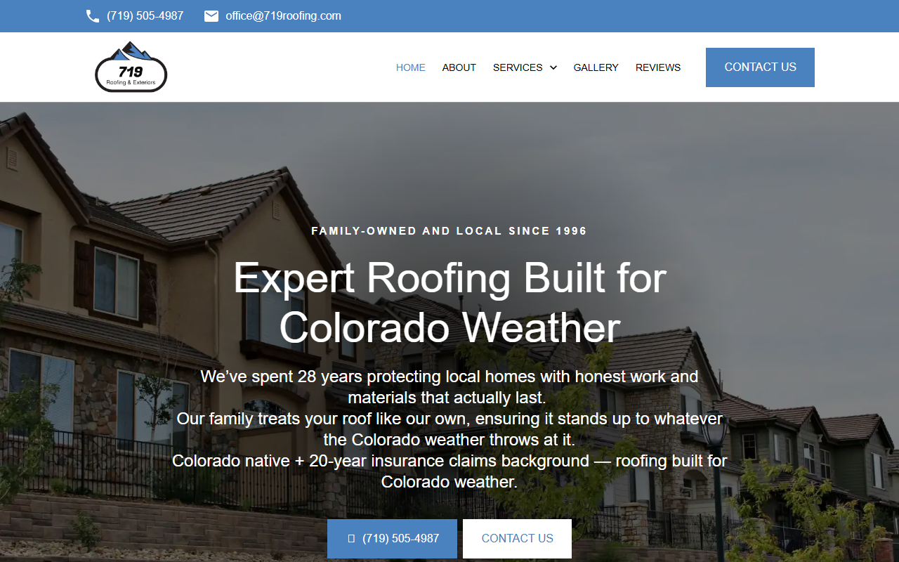 719roofing.com screenshot