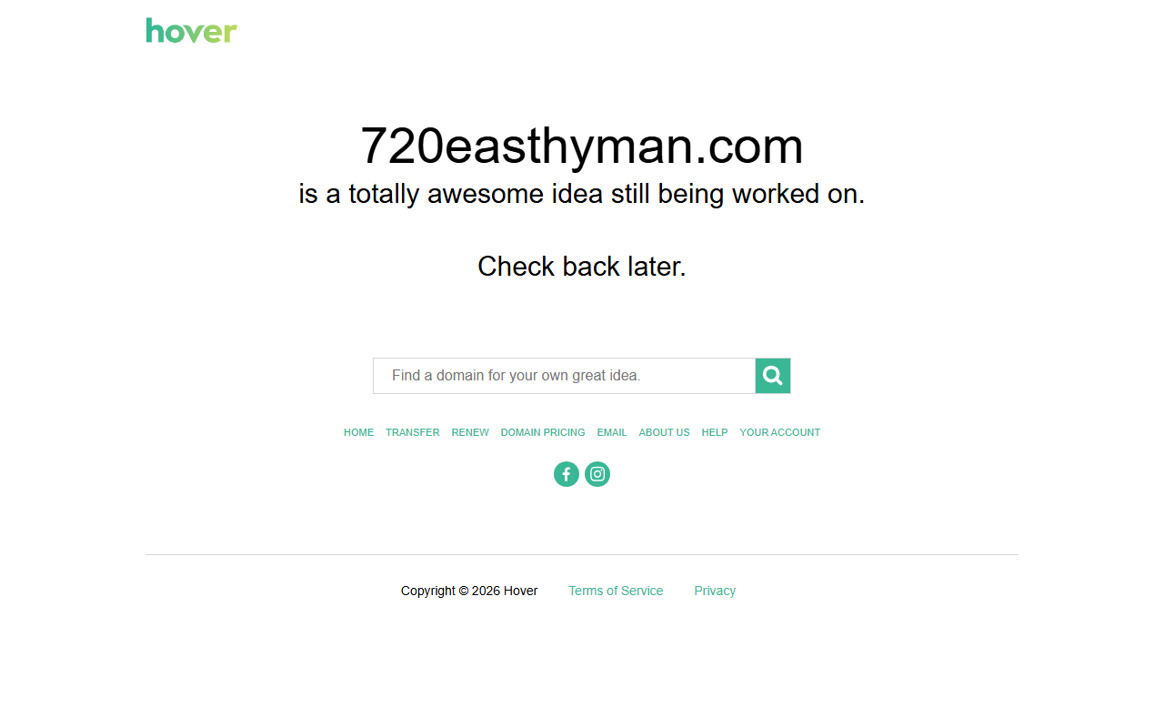 720easthyman.com screenshot