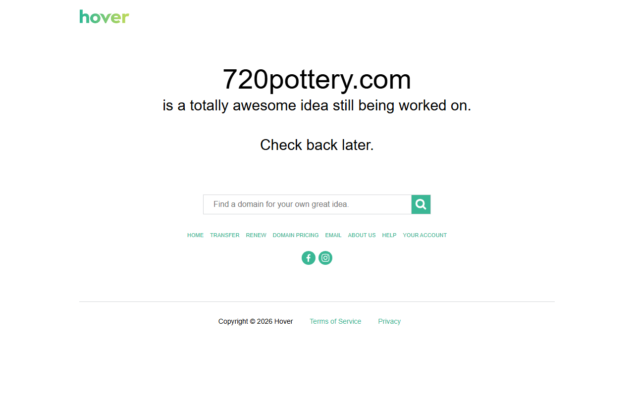 720pottery.com screenshot