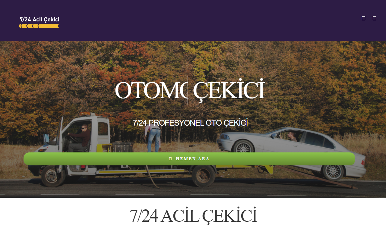 724acilcekici.com screenshot