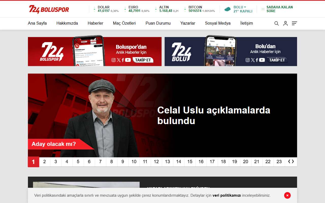 724boluspor.com screenshot