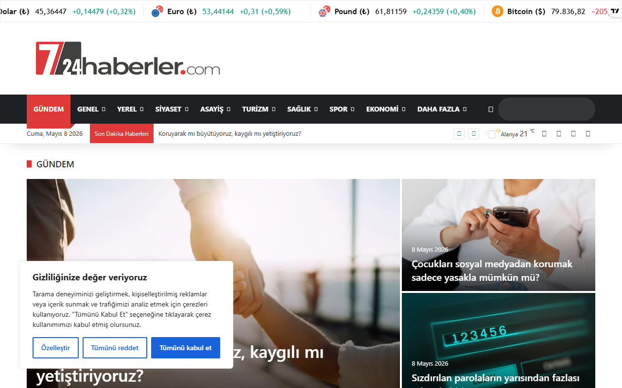 724haberler.com screenshot