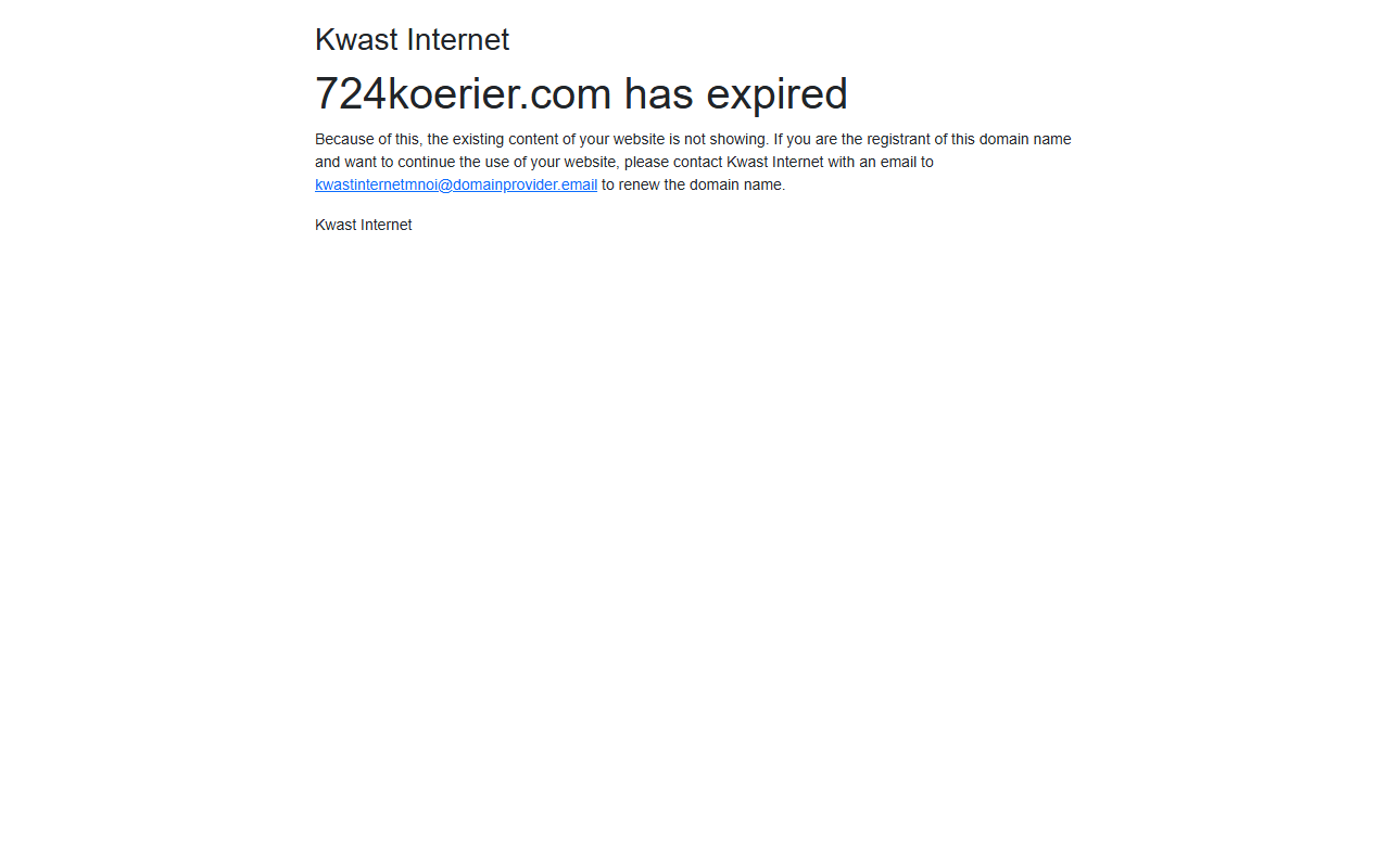 724koerier.com screenshot
