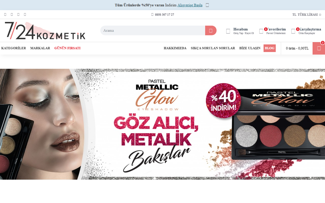 724kozmetik.com screenshot