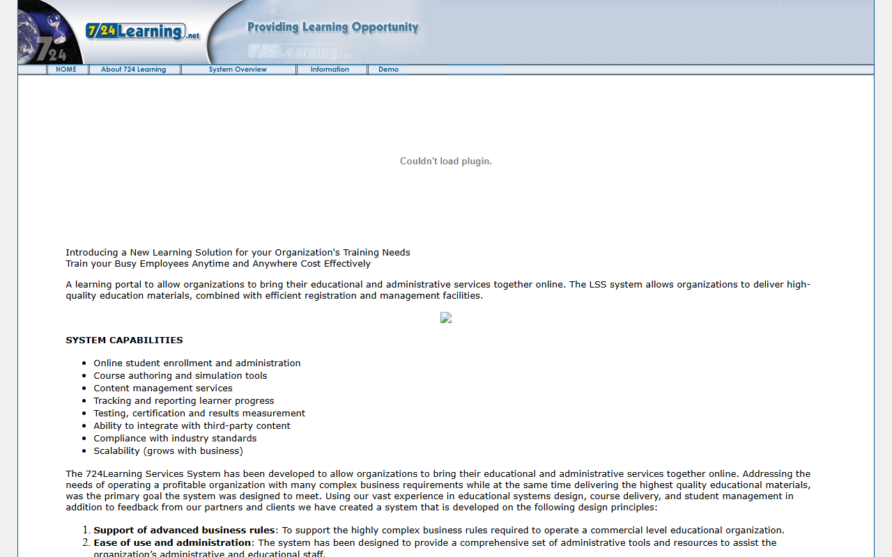 724learning.com screenshot