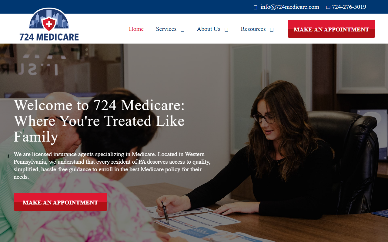 724medicare.com screenshot