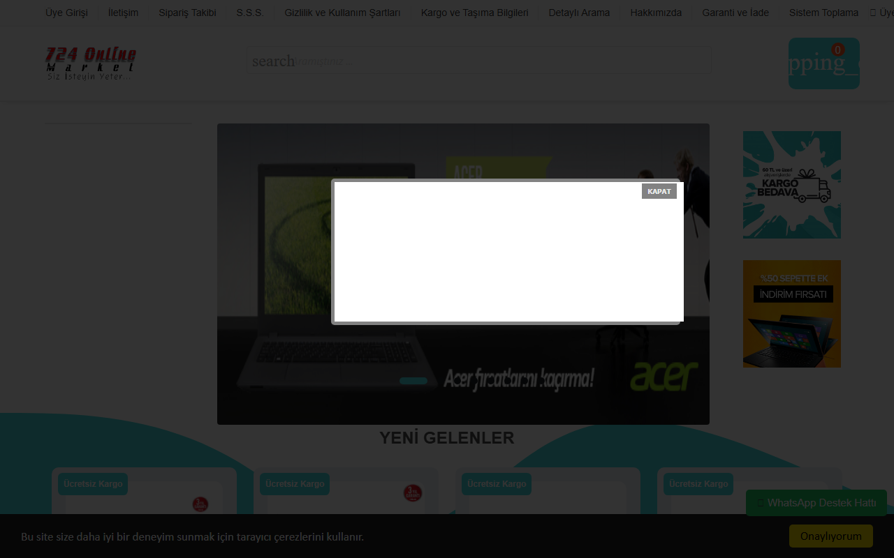 724onlinemarket.com screenshot
