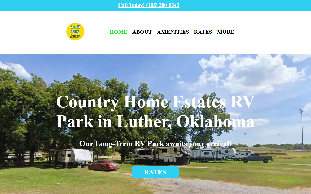 724rvparks.com screenshot