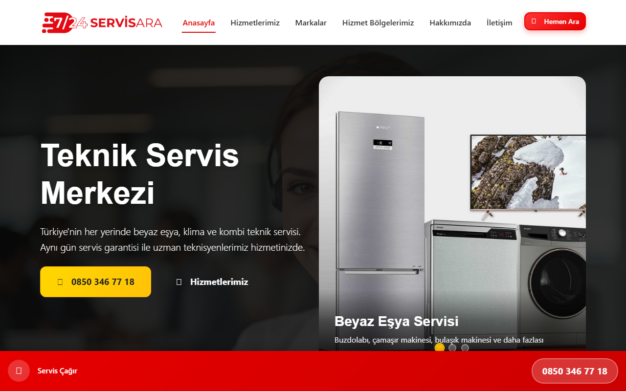 724servisara.com screenshot