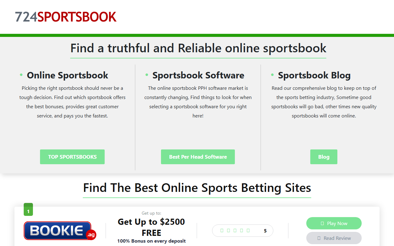 724sportsbook.com screenshot
