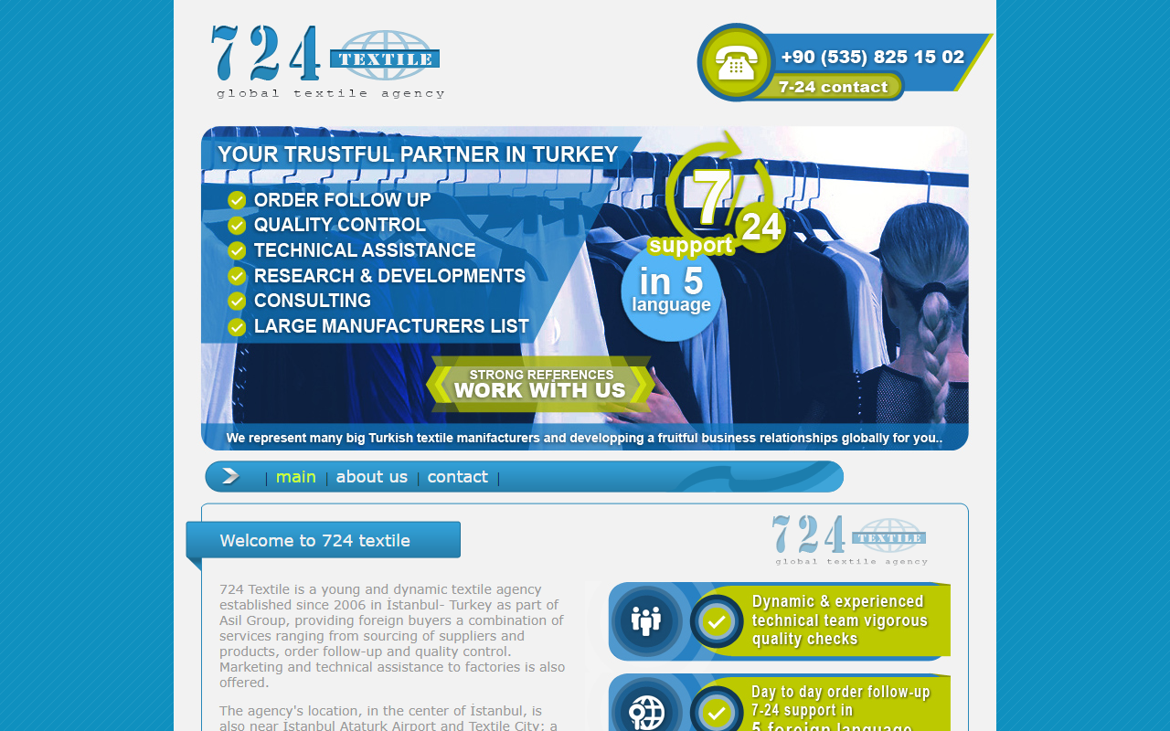 724textile.com screenshot