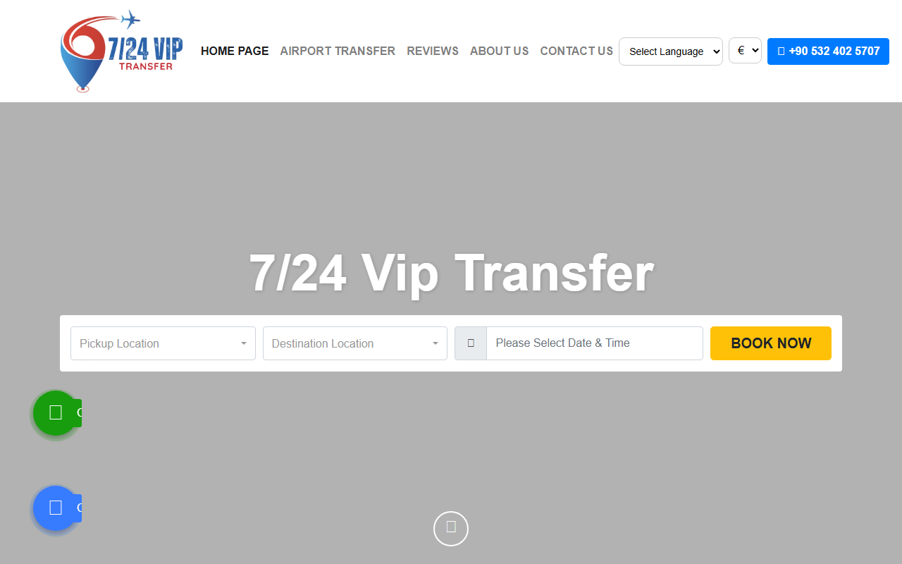 724viptransfer.com screenshot