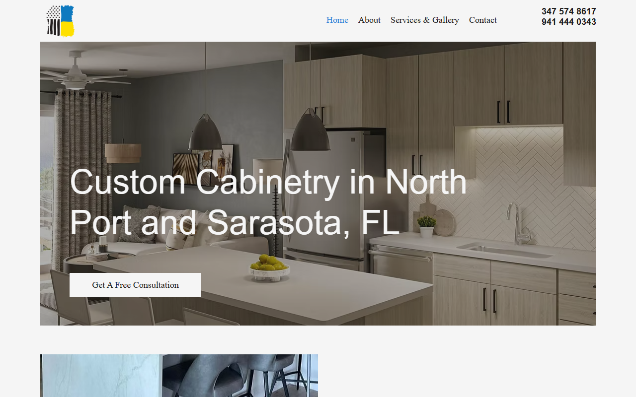727cabinets.com screenshot