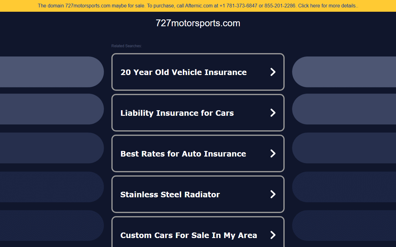 727motorsports.com screenshot