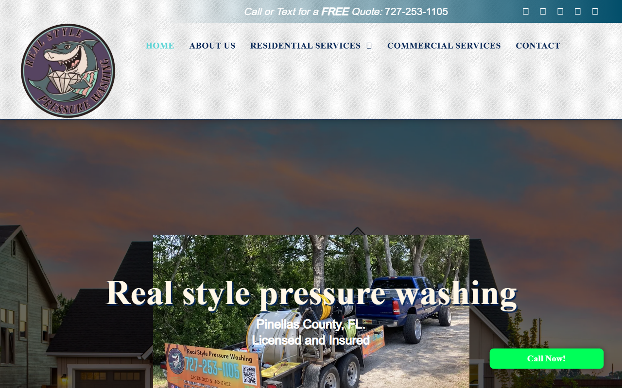727pressurewash.com screenshot