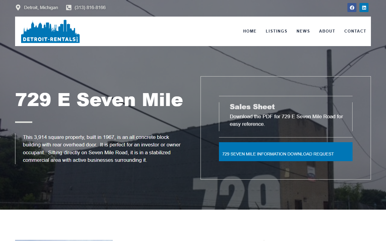 729sevenmile.com screenshot