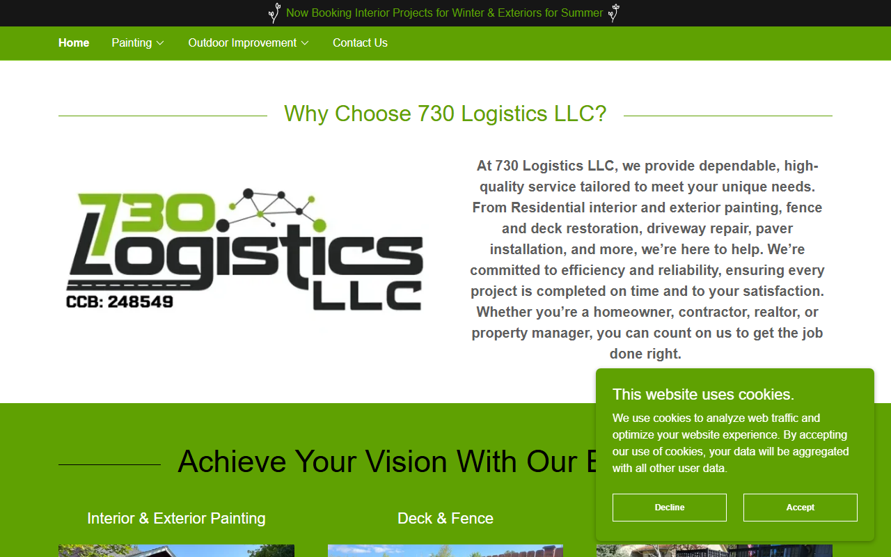 730logisticsllc.com screenshot