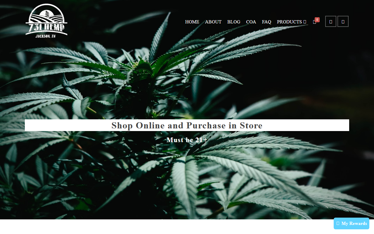 731hempcbd.com screenshot