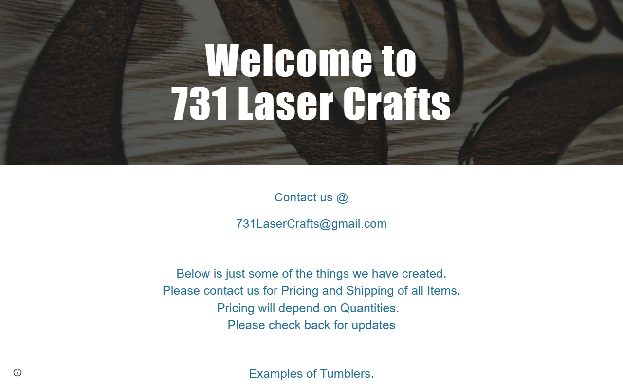 731lasercrafts.com screenshot