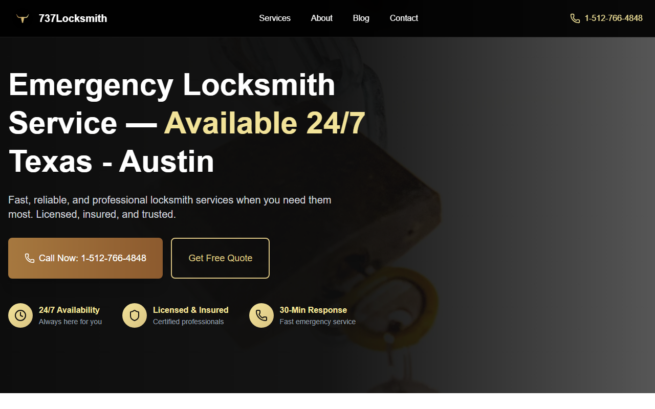 737locksmith.com screenshot