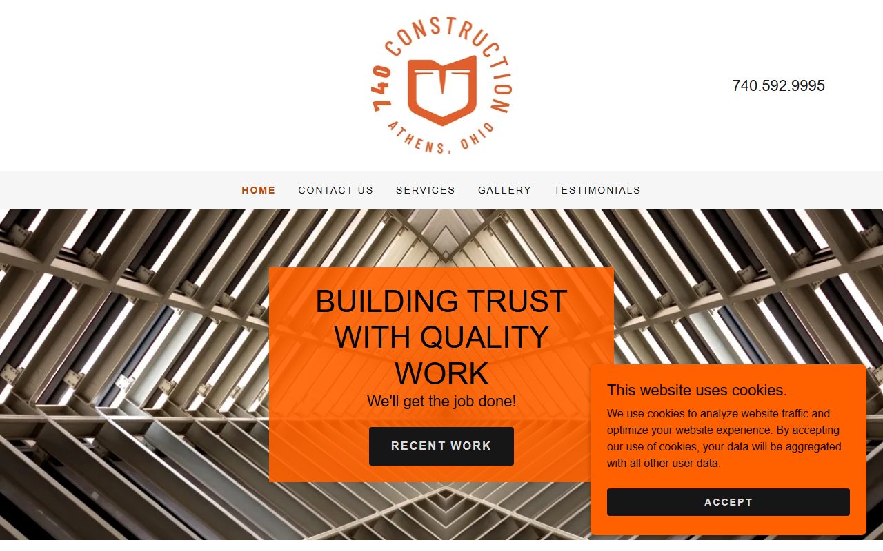 740construct.com screenshot