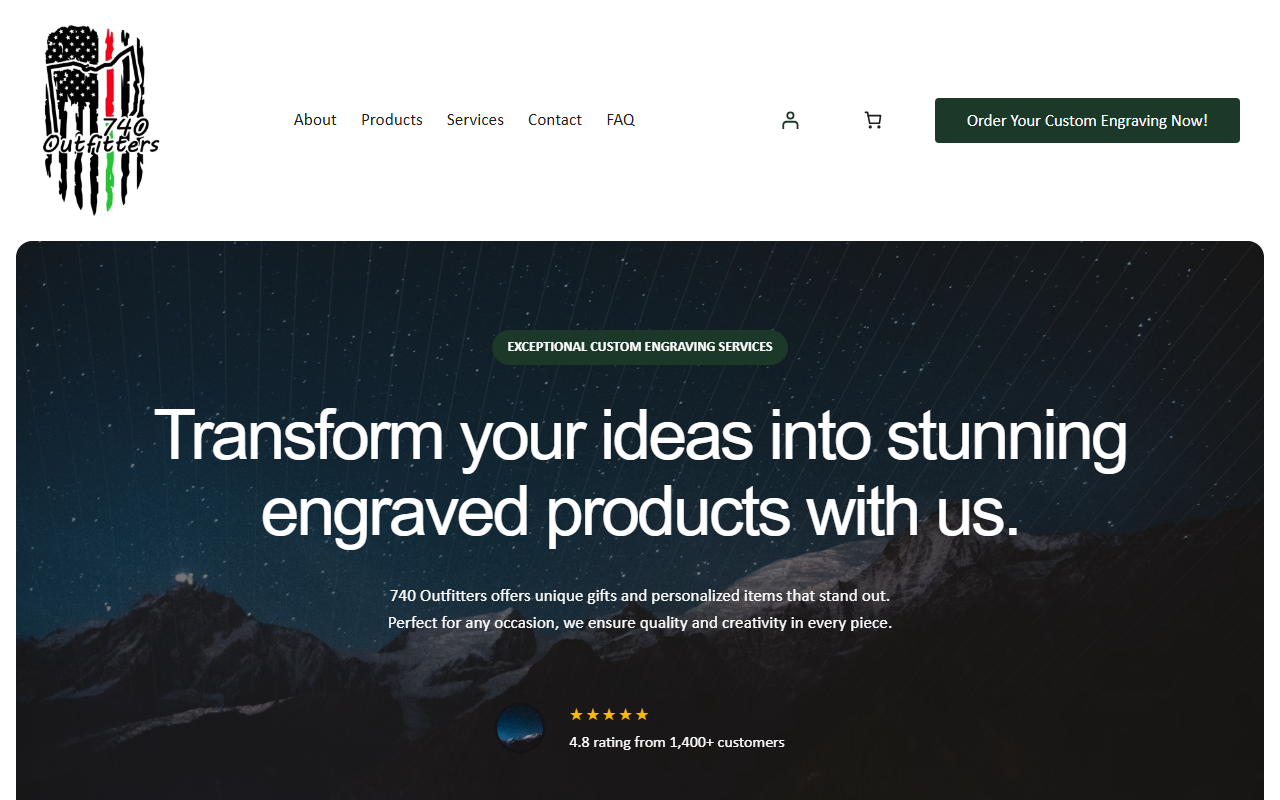 740outfitters.com screenshot