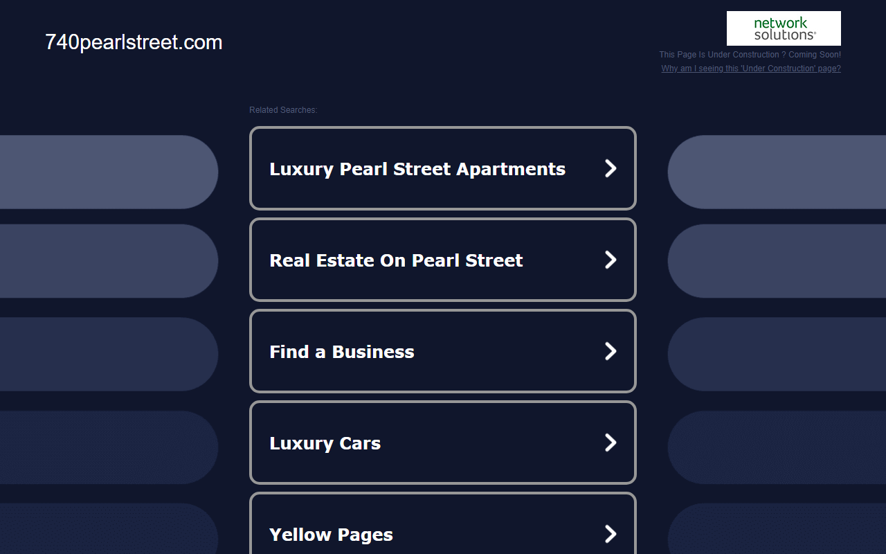 740pearlstreet.com screenshot